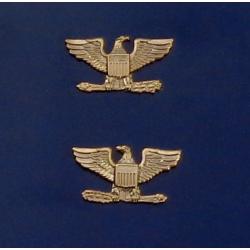 Colonel SMALL gold clutch back eagles birds